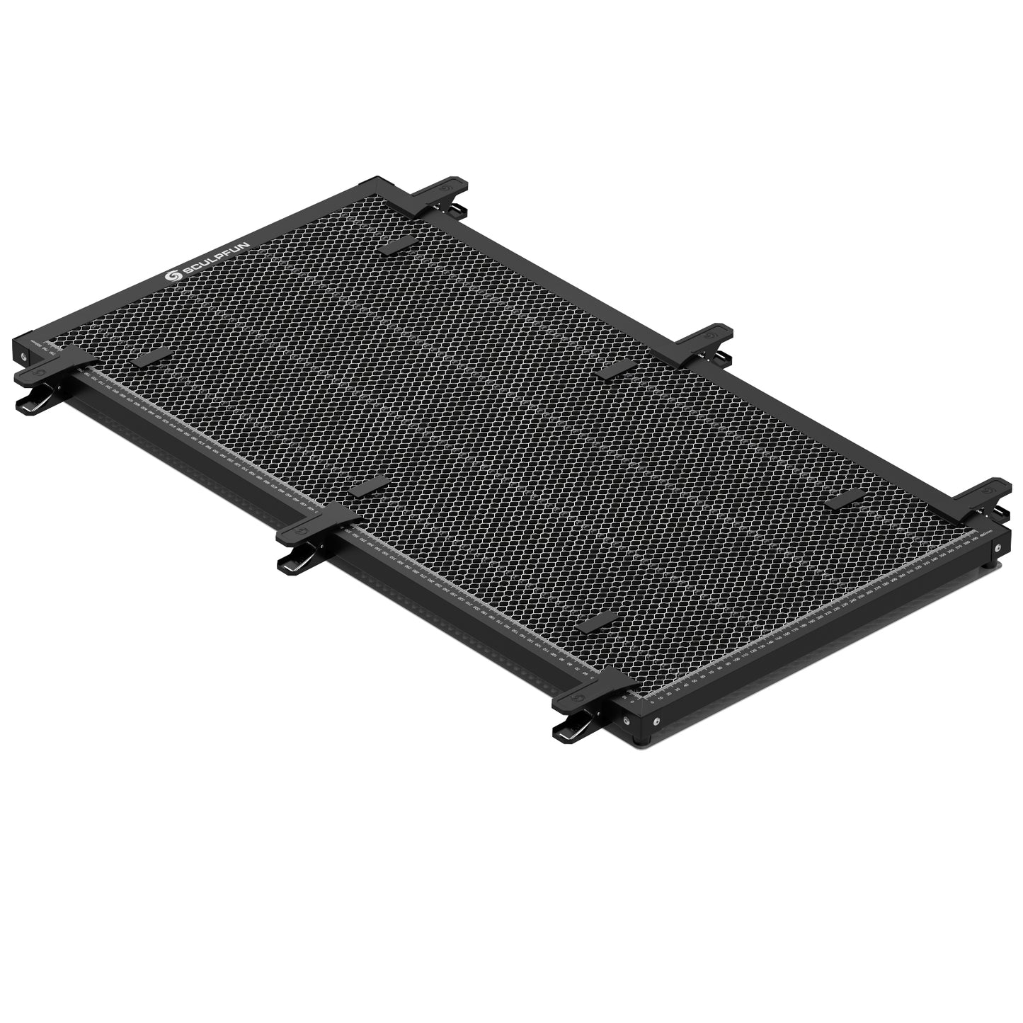 SCULPFUN H3 400x400mm Laser Cutting Honeycomb Panel Workbench Suitable for Diode, CO2 Laser Engraving Machine Professional metal clamps Easy to Observe Desktop Protection