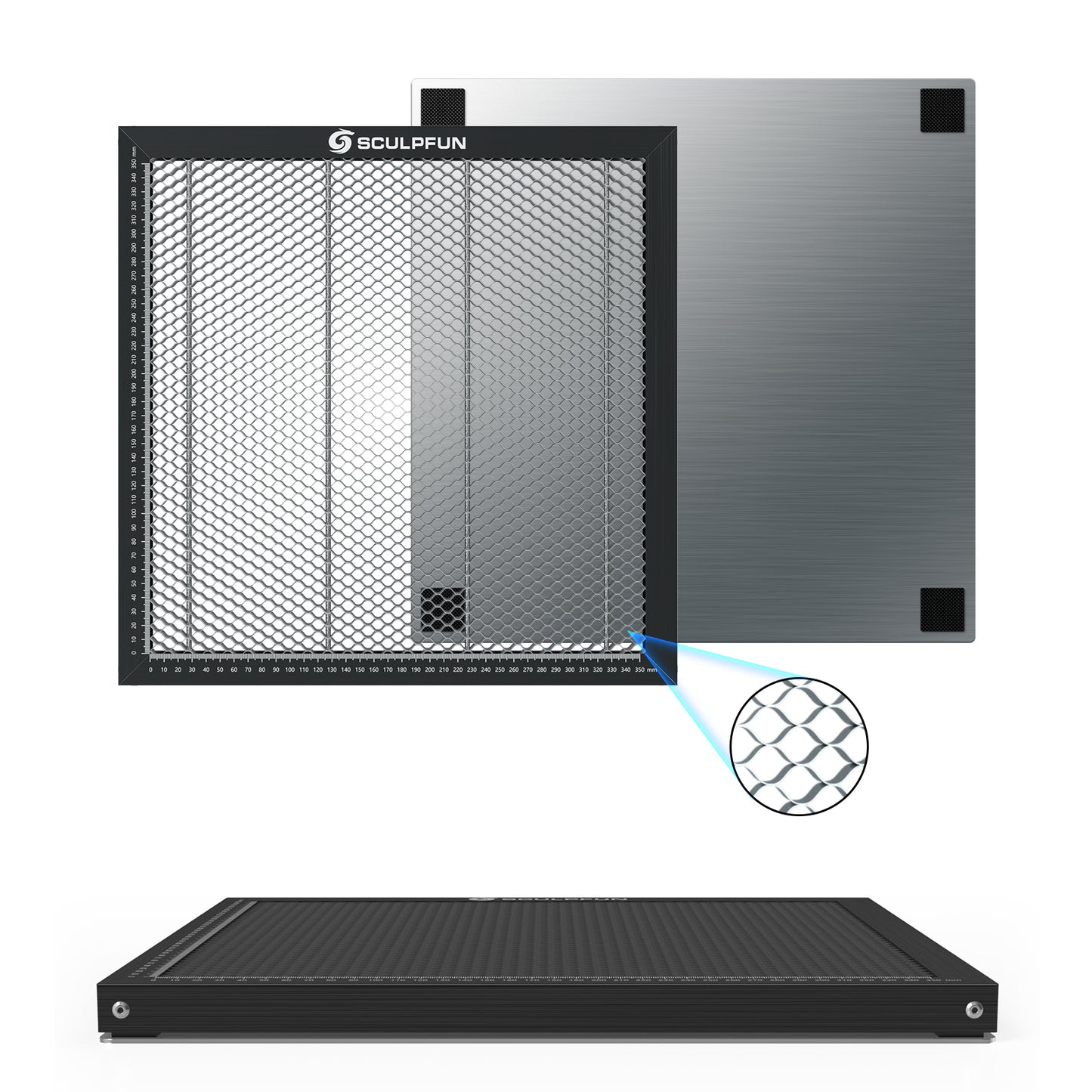 SCULPFUN Laser cutting Honeycomb Working Table Board Platform for CO2 or diode Laser Engraver Cutting Machine 400x400mm easy-observing table-protecting