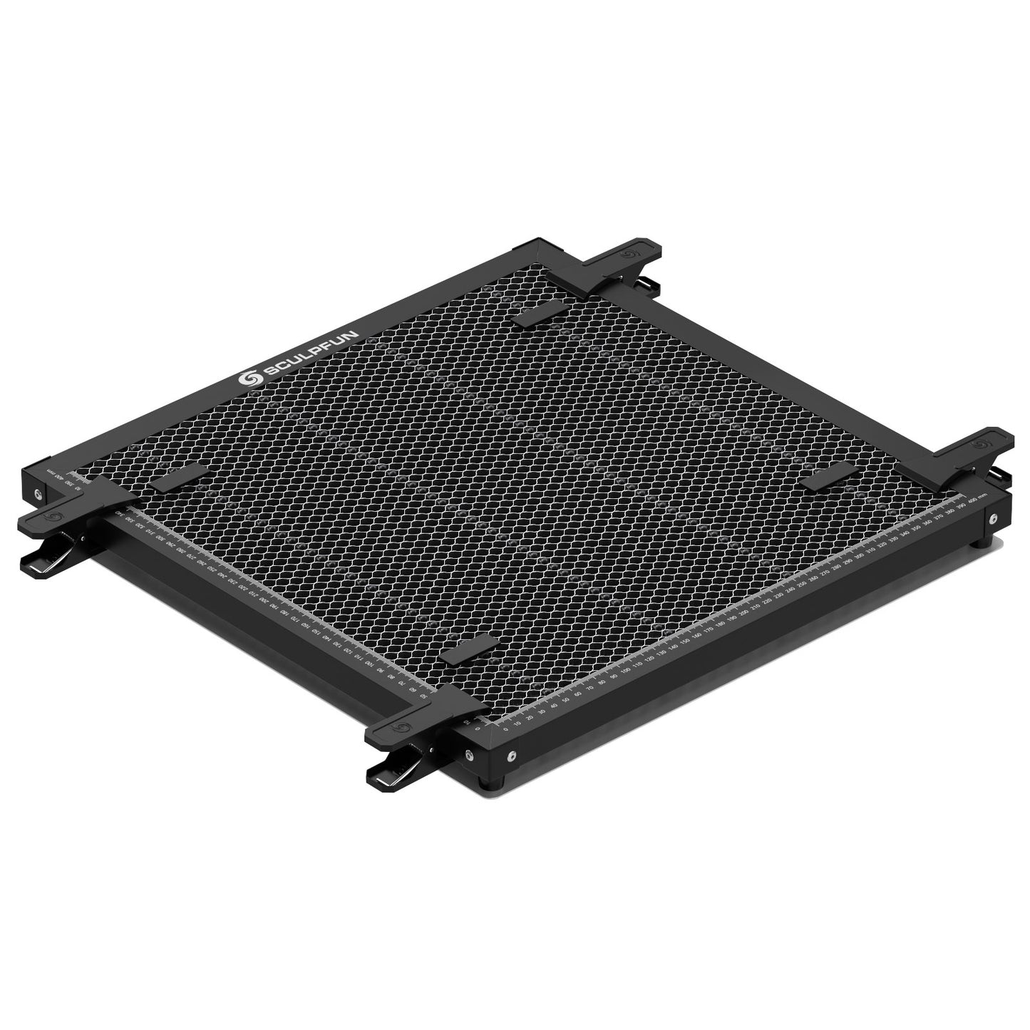 SCULPFUN H3 400x400mm Laser Cutting Honeycomb Panel Workbench Suitable for Diode, CO2 Laser Engraving Machine Professional metal clamps Easy to Observe Desktop Protection