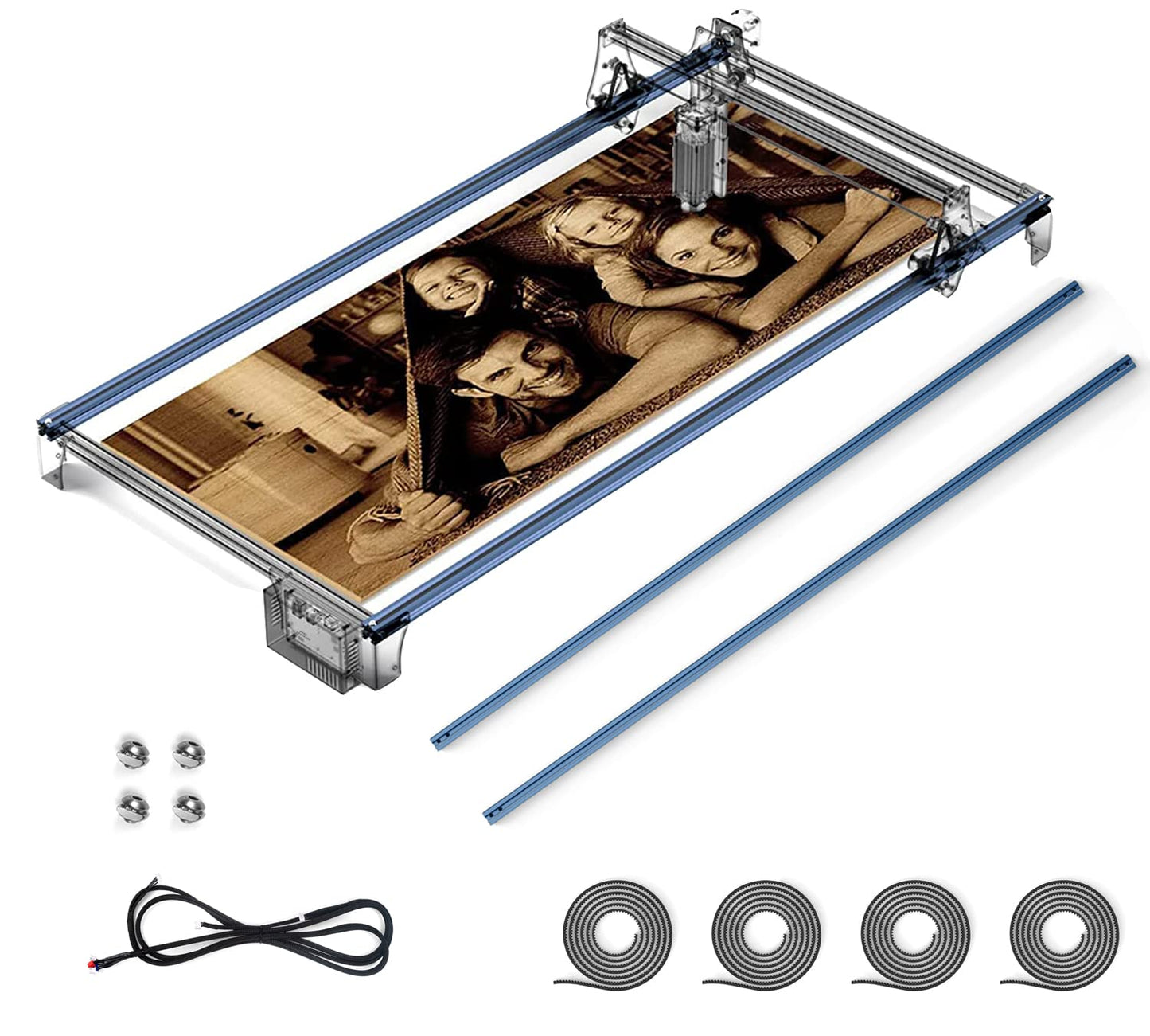 SCULPFUN engraving area expansion kit, used for expanding the engraving area of S6/S6pro/S9 engraving machine to 950x410mm V-slot aluminum shaft directly installed