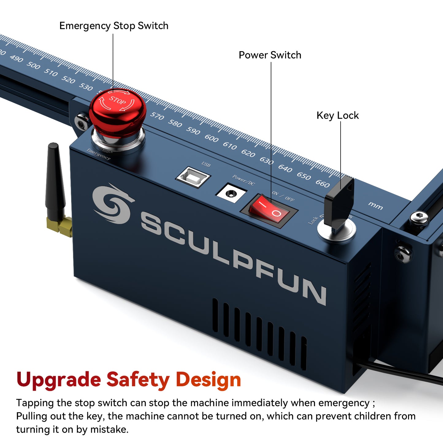 SCULPFUN S30 Ultra-33W Laser Engraving Machine 600x600mm Engraving Area  Automatic Air Assist Replaceable Lens Includes Laser Repair Kit  Air Assist M8 Main Board