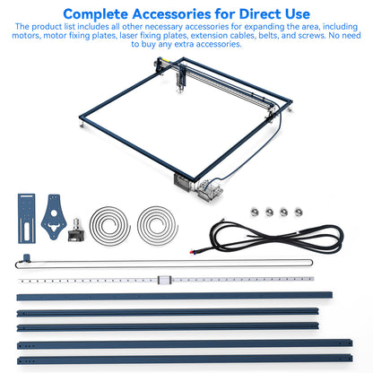 SCULPFUN S10/S30 series 935x905mm engraving area expansion kit   directly installed and No need  other accessories   Suitable for S10/S30/S30 Pro/S30 Pro Max