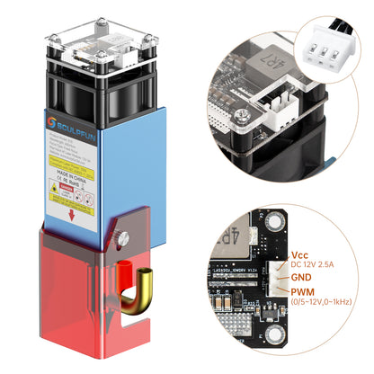 SCULPFUN S10 Laser module   High Speed Air Assist   10W High Density Laser  Clean Cutting For Laser Engraving Machine  Laser Engraving Machine Laser Cutting Machine Wood Acrylic Cutting Tools