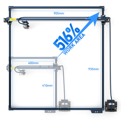 SCULPFUN S10/S30 series 935x905mm engraving area expansion kit   directly installed and No need  other accessories   Suitable for S10/S30/S30 Pro/S30 Pro Max