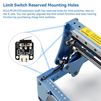 SCULPFUN S10 engraving area expansion kit, used for expanding the engraving area of S10/S9/S6pro/S6 engraving machine to 950x400mm V-slot aluminum shaft  directly installed