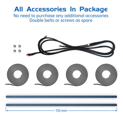 SCULPFUN S30 Series engraving area expansion kit, used for expanding the engraving area of S30/S30 Pro/S30 Pro Max engraving machine to 950x400mm V-slot aluminum shaft  directly installed