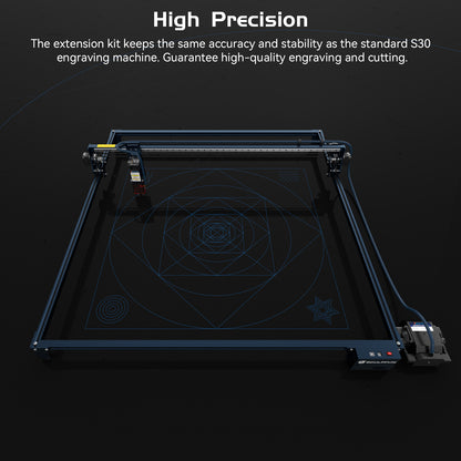 SCULPFUN S10/S30 series 935x905mm engraving area expansion kit   directly installed and No need  other accessories   Suitable for S10/S30/S30 Pro/S30 Pro Max