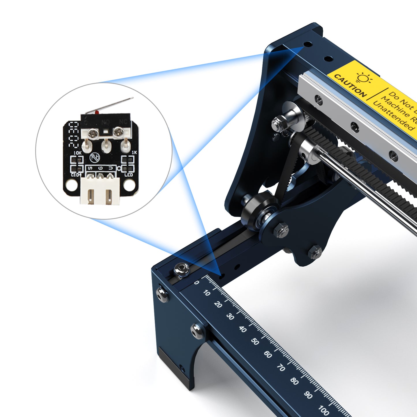 SCULPFUN S30 Series engraving area expansion kit, used for expanding the engraving area of S30/S30 Pro/S30 Pro Max engraving machine to 950x400mm V-slot aluminum shaft  directly installed