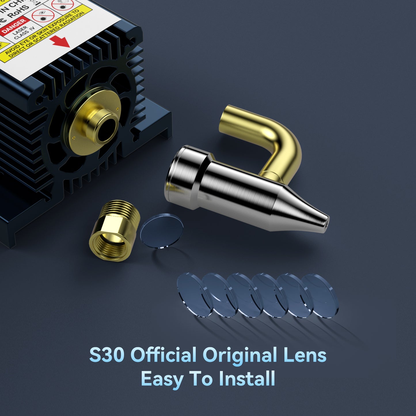 SCULPFUN S30/S30 Pro original lens  6Pcs official standard lens, easy to install, highly transparent, anti-oil and anti-smoke, super long service life