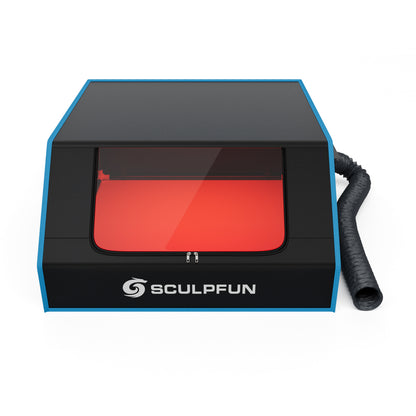 SCULPFUN B1 Laser Engraver Enclosure Smokeproof Fireproof Protective Cover with Powerful Suction Fan