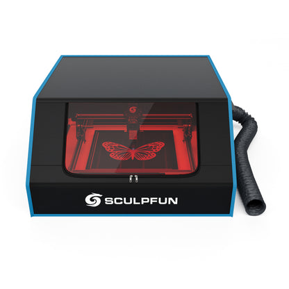 SCULPFUN B1 Laser Engraver Enclosure Smokeproof Fireproof Protective Cover with Powerful Suction Fan