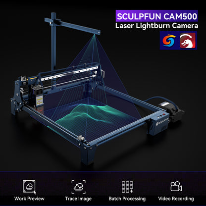 SCULPFUN CAM500 Lightburn Camera Module for Laser Engraver Precision Positioning Image Tracing Process Recording