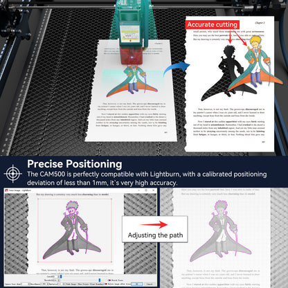 SCULPFUN CAM500 Lightburn Camera Module for Laser Engraver Precision Positioning Image Tracing Process Recording