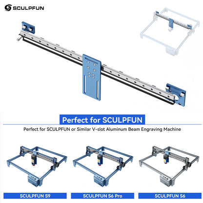 SCULPFUN S6/S9 X-axis linear guide upgrade kit High precision industrial grade linear guide kit Direct install no need drilling