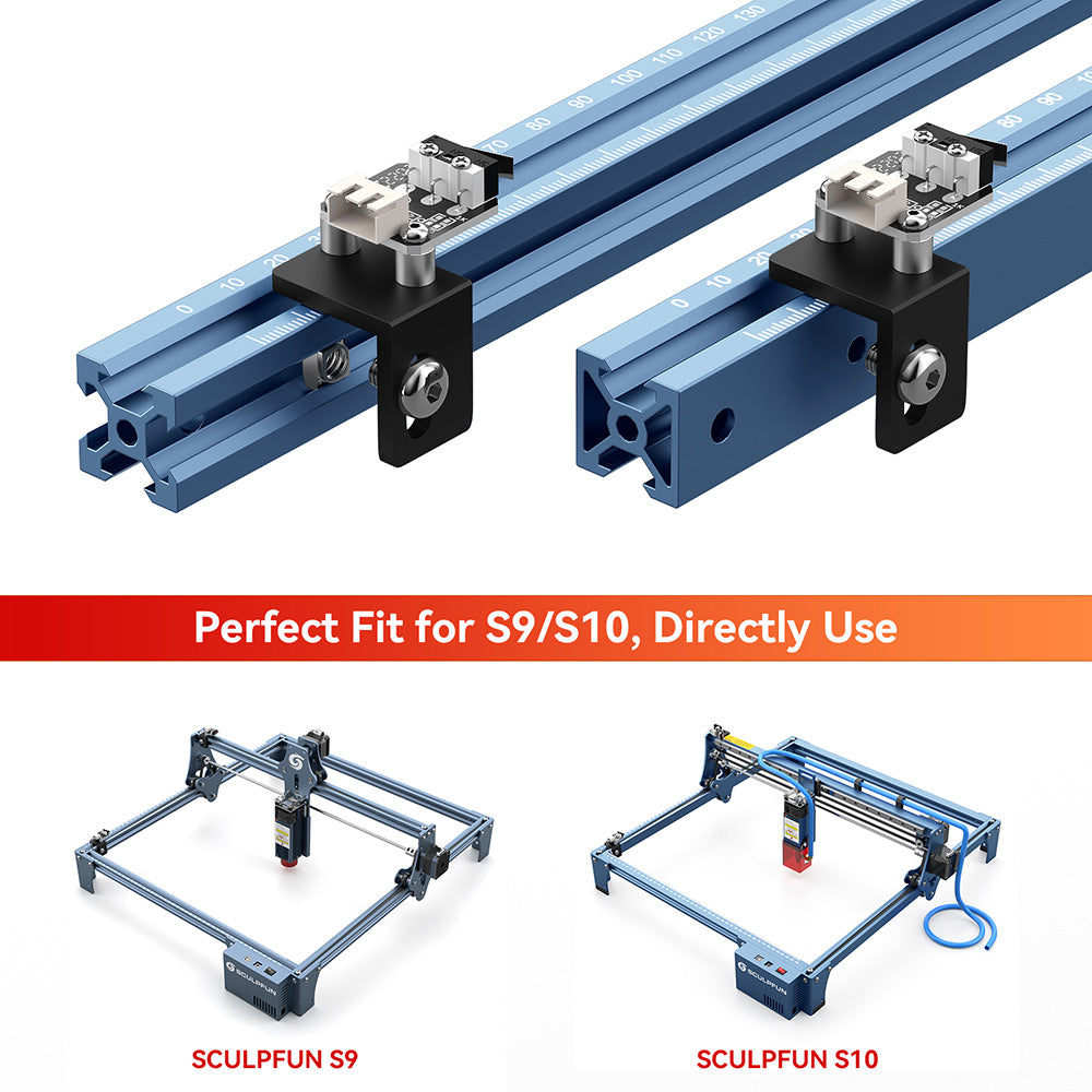 SCULPFUN S9/S10 standard limit switch  Open homing positioning function  Perfect match S9/S10 Easy to install  Direct use no need purchasing additional accessories