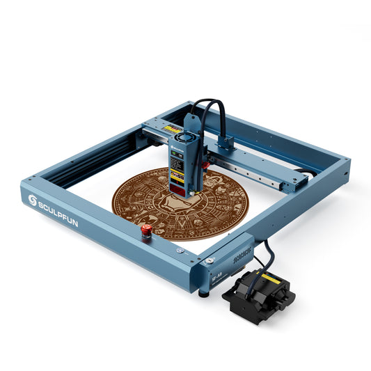 Sculpfun SF-A9 40W Laser Engraver Cutting Machine With Precise Positioning Flame Temperature Alarm Function 400x400mm Working Area